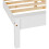 (White) Monaco 4FT 6inch Double Low Foot End Bed Frame 5