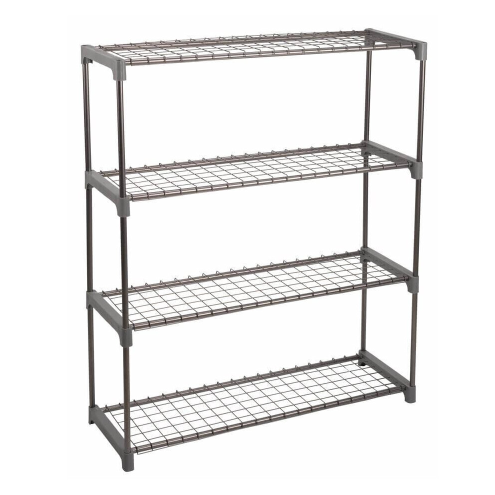 Smart Garden 4 Tier Shelving Shelves Greenhouse Grozone Storage Steel 6510004