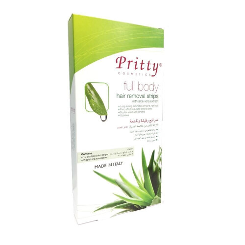 Pritty Full Body Hair Removal Strips 1 Pro-style Anytime Anywhere 10's 1