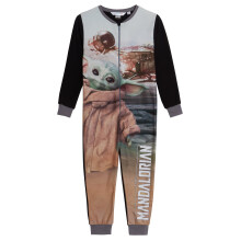 (11-12 Years) The Mandalorian All In One Kids Baby Yoda Pyjamas Star Wars Boys Pjs Loungewear