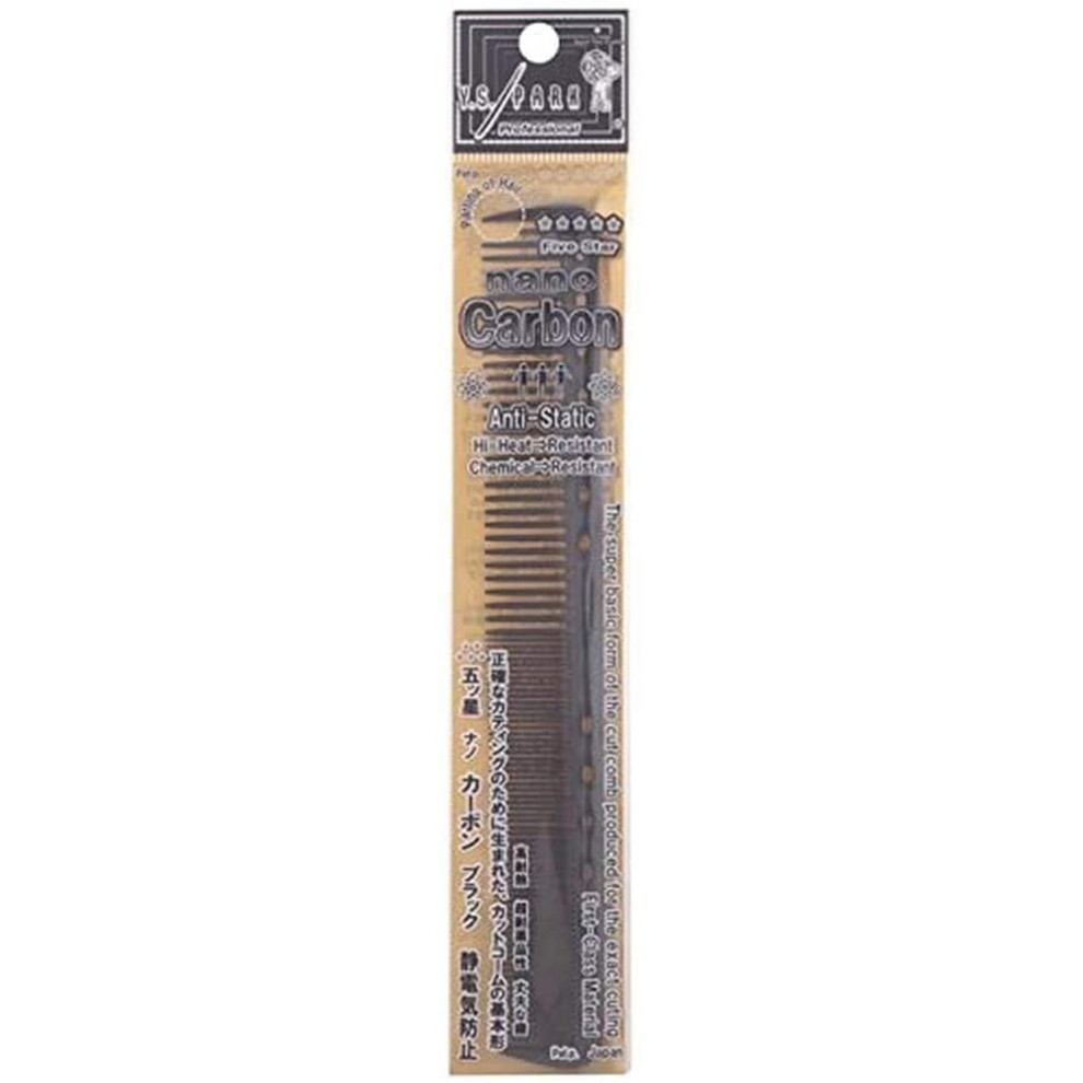 Ys Park Comb 339 Fine Cutting Professional Hair Comb Graphite