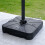 Living And Home HDPE Square Plastic Outdoor Umbrella Stand Parasol Base 1