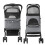 Bingopaw Chien Chat Poussette Trolley Porteuse Détachable Poussette Pliante Pet Stroller 4