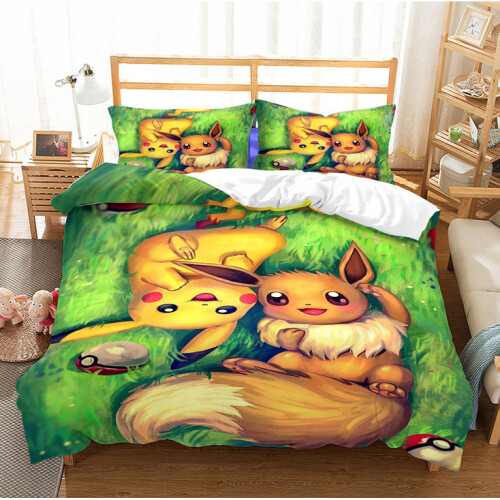 Pattern 06 Double Pokemon Bedding Single Double Duvet Cover NEW