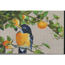 Robin Cross Stitch Chart Near North Treasures