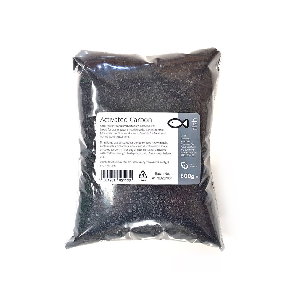 Activated Carbon 800g - Small Charcoal Granules Fish Tank Filter Media