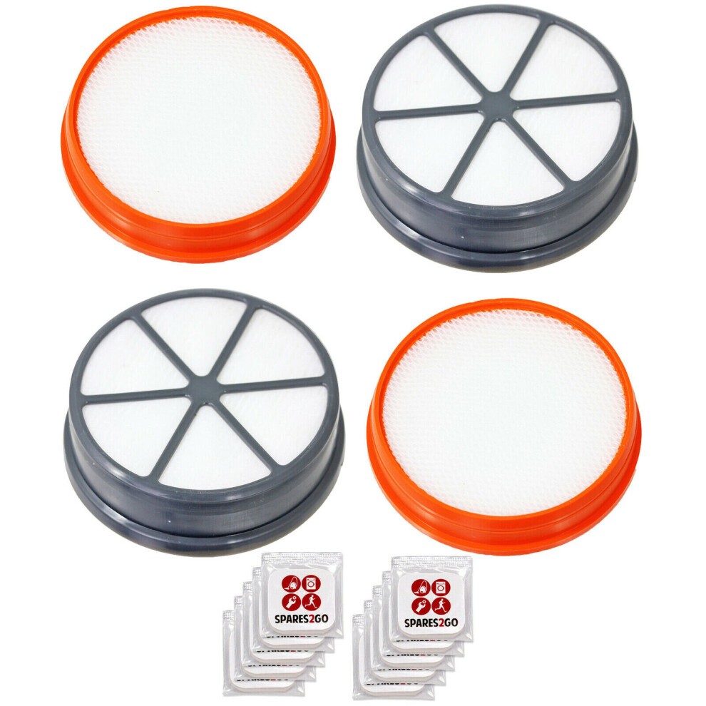 Spares2go Type 90 Pre & Post Motor Hepa Filter Kit X 2 For Vax Vacuum + Fresheners