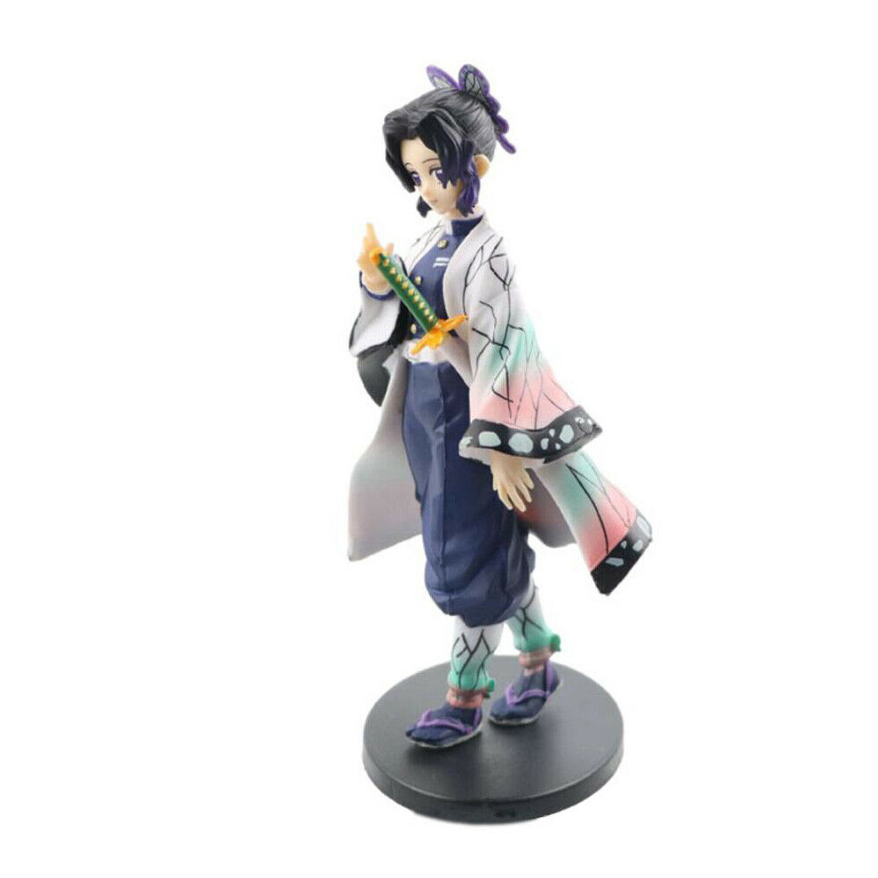 Ycy-Store (Kochou Shinobu ) Demon Slayer Action Figure Kimetsu No Yaiba Tanjirou Model Kids Toys Birthday Gift-Without Box