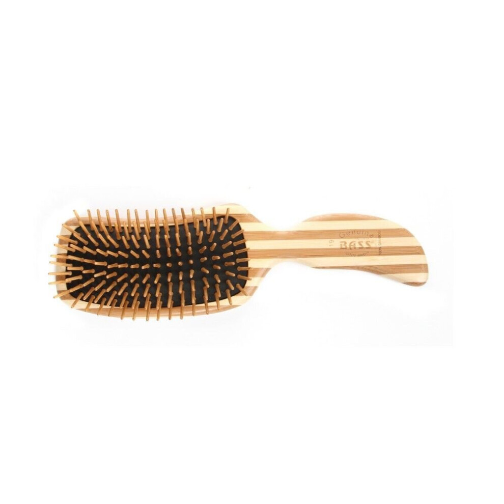 Bass Brushes Bass Semi S Shaped Wood Bristles Bamboo Striped Brush 19