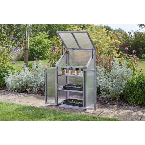 Smart Garden Timber Polycarbonate Frame GroZone 1m Grow your own Grey 6511004