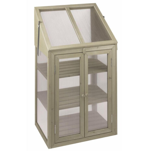 Smart Garden Timber Polycarbonate Frame GroZone 1m Grow your own Grey 6511004 1