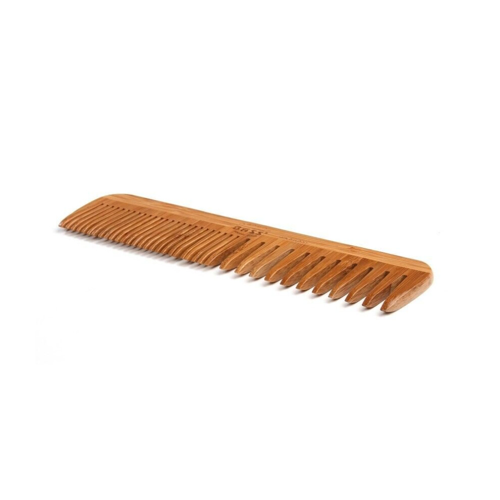 Bass Brushes Unisex Bass Wide Tooth/Fine Tooth Comb Large Wood Comb Wooden Hair Comb W3