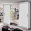(White ) Miami Sliding Mirror door Wardrobe with LED Light 1