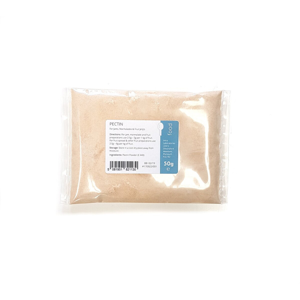 Pectin Powder 50g - For Jams, Chutneys, Fruit Marmalade, Jelly & Cakes