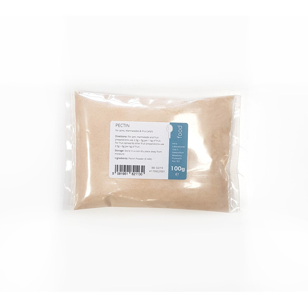 Pectin Powder 100g - For Jams, Chutney, Fruit Marmalade, Jelly & Cakes