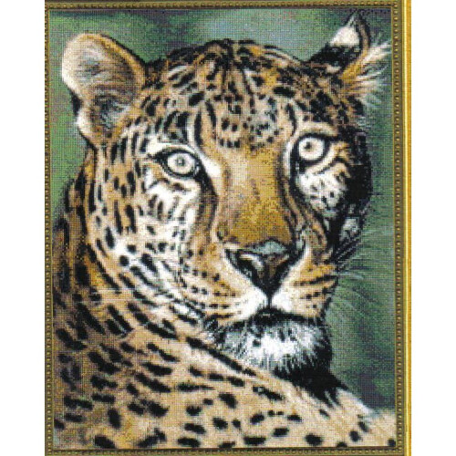 Sheba The Leopard Counted Cross Stitch Chart Pattern