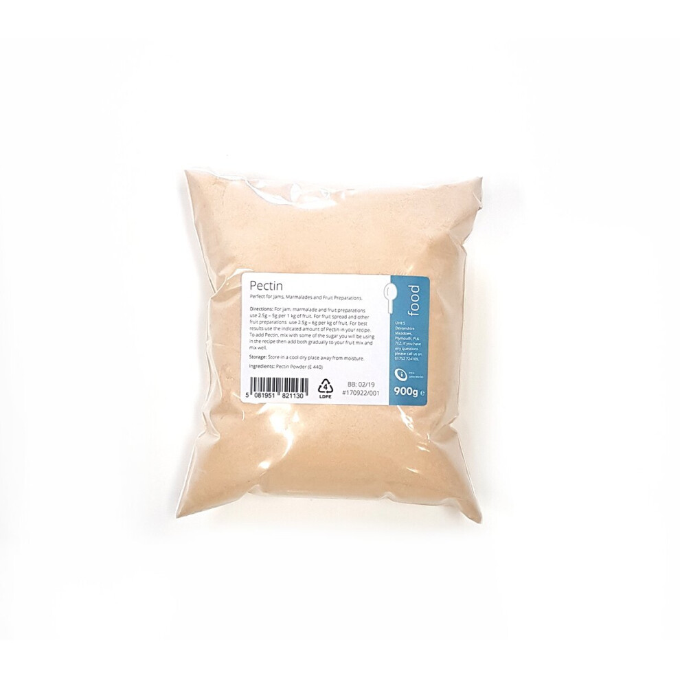 Pectin Powder 900g - For Jams, Chutney, Fruit Marmalade, Jelly & Cakes