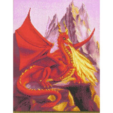 Fire Dragon Cross Stitch Chart Near North Treasures #NNT-020