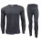 (White, S) Men Long Johns Set Thermal Trouser Long Sleeve Top 4