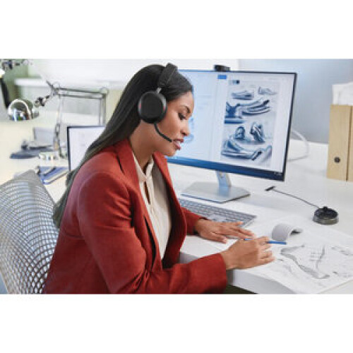 Jabra Jabra Evolve2 75 - Casque - intra-auriculaire - Bluetooth - sans fil, filaire - suppression active du son - USB-A - isolation 1