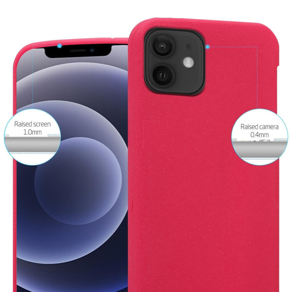 (Frost Rot, Apple Iphone 12 / Iphone 12 Pro (6,1" Zoll)) Cadorabo Case For Apple Iphone 12 / 12 Pro Cover Matt Protection Tpu Silicone Gel Back Case Red 4063758195066