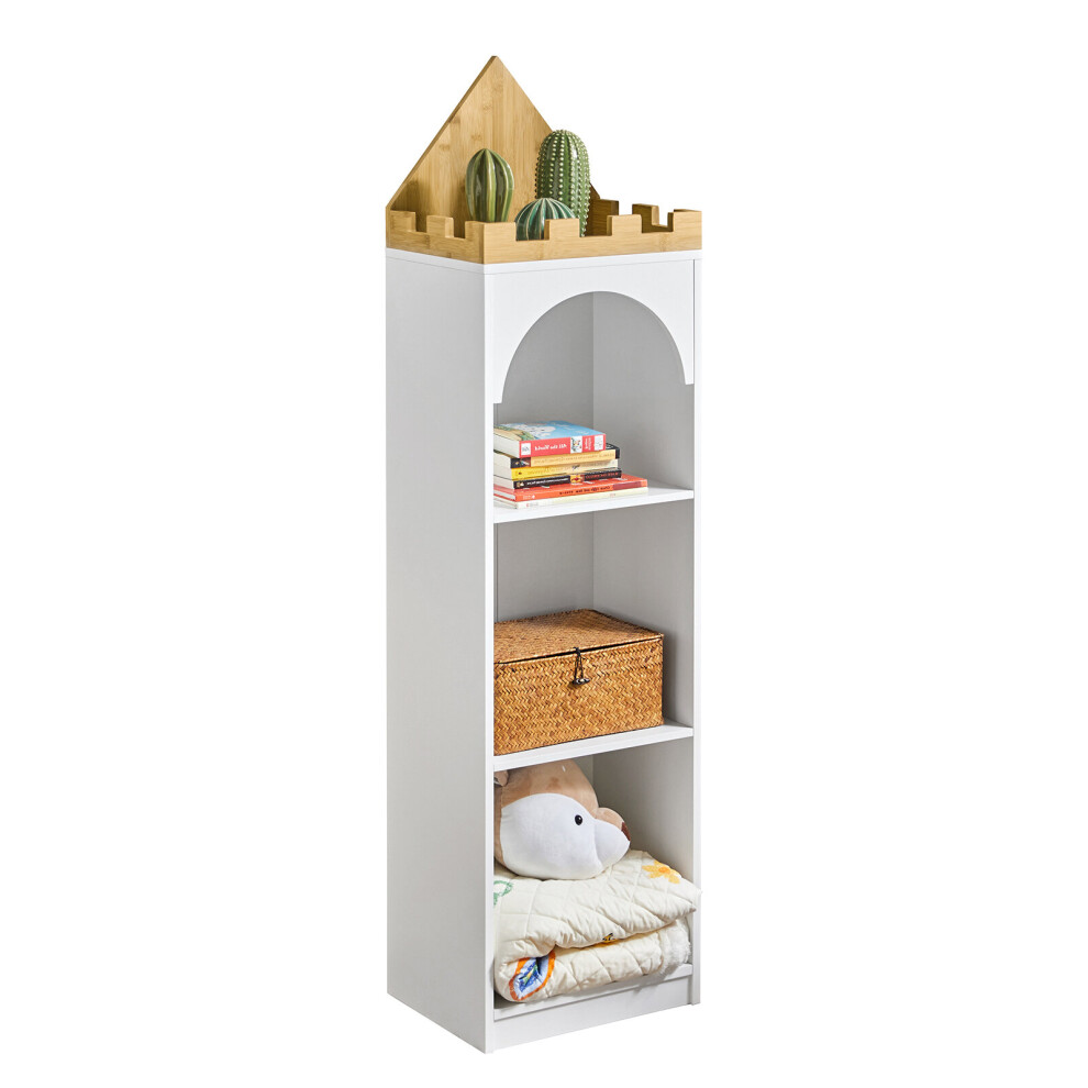 SoBuy KMB42-W,Children Kids Bookcase Book Display Shelf Rack Organizer
