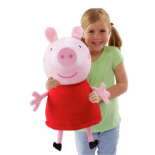 (Peppa Pig) Peppa Pig Giant Talking Peppa Pig or George Soft Toy
