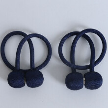 (Navy Blue) Magnetic Buckle Straps Clips Home Rope Tiebacks 2Pcs Tie Backs Curtain Holdbacks
