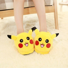 (Pikachu, Womens (EU35-40)) Women Pikachu Pokemon Go Soft Plush Indoor Slippers