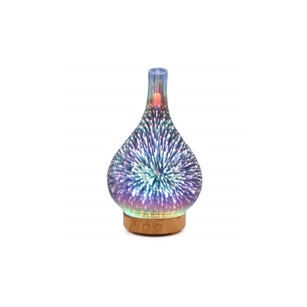 (AH-004A-Wood, AU) 3D Firework Glass Vase Shape Air Humidifier-image-OPC-P8RW8K6-NEW