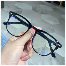 (black) 0 degree anti-blue light ladies and men's glasses