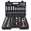 94PC 1/2" 1/4" Socket Set & Screwdriver Bit Torx Wrench Ratchet Case 13