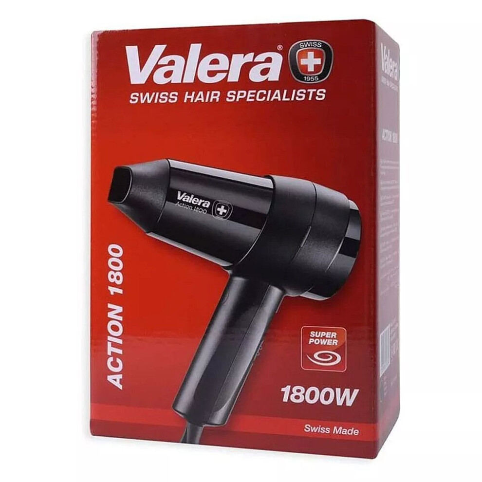 Valera Black Action 1800W Hair Dryer 542.08