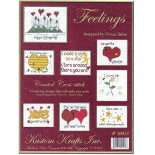 Feelings Cross Stitch Chart Kustom Krafts # 70013