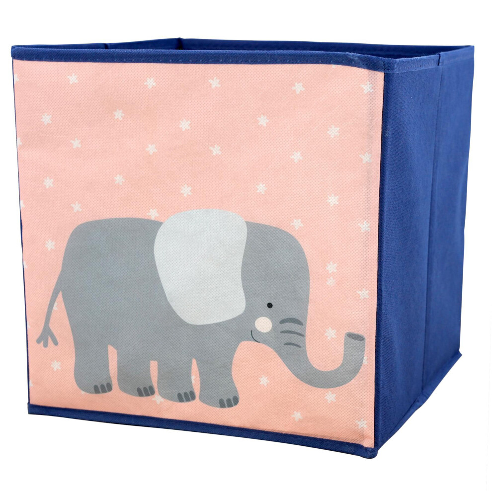 (Elephant Design) The Magic Toy Shop Animal Design Foldable Storage Box Room Organizer