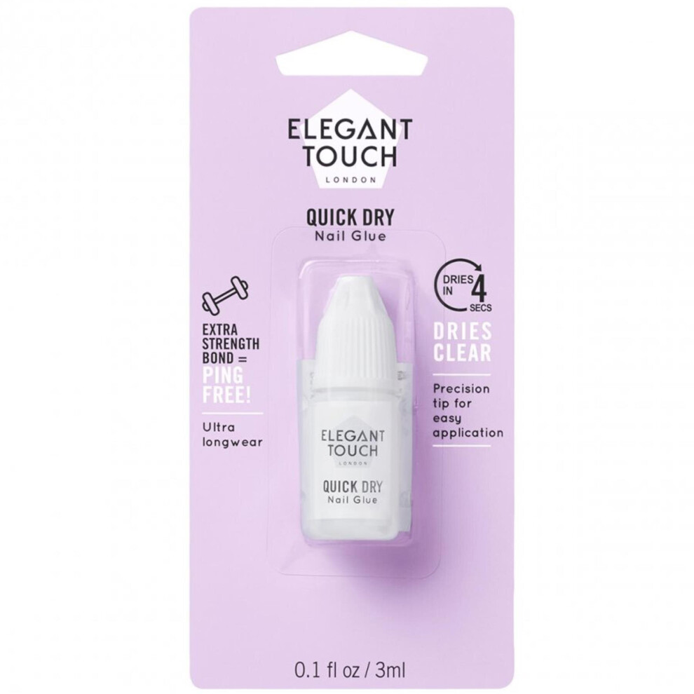 Elegant Touch 4 Second Protective Nail Glue Clear 3ml