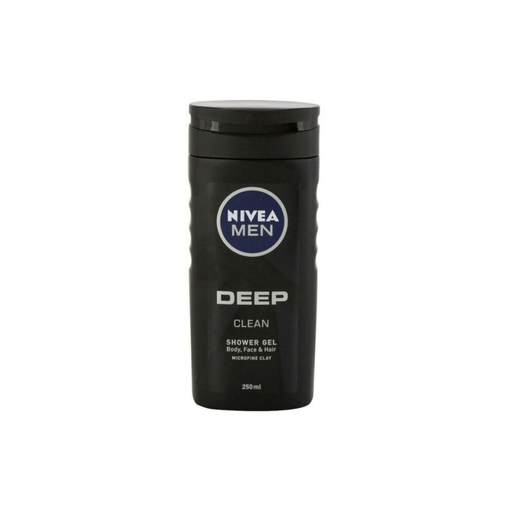 Nivea Men Deep Clean Shower Gel 250 Ml