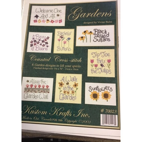Gardens Counted Cross Stitch Chart Pattern Kustom Krafts