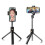 (Black) Foldable 3 In 1 Wireless Bluetooth Mini Tripod Selfie Stick With Remote Control 3