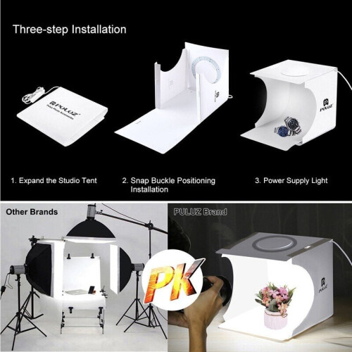 Puluz Mini Folding Lightbox Photo Background Kit 01 2