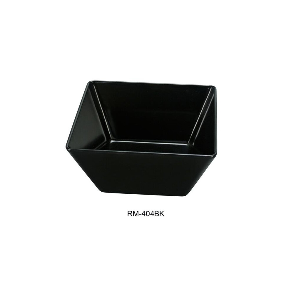 Yanco RM-404BK Rome Square Bowl, Black - 10 oz - Pack of 72-image-OPC-P8RYVCB-NEW
