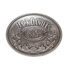 Jack Daniels 34479 Oval Belt Buckle, Silver
