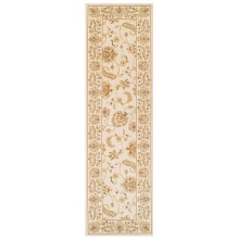 (KENDRA 2330X Cream, Runner : 68 x 235 cm) Luxury Traditional Rugs Small Extra Large Hallway Runners Round Circle Mat Rug Living Room Bedroom Moth Resistant Carpet