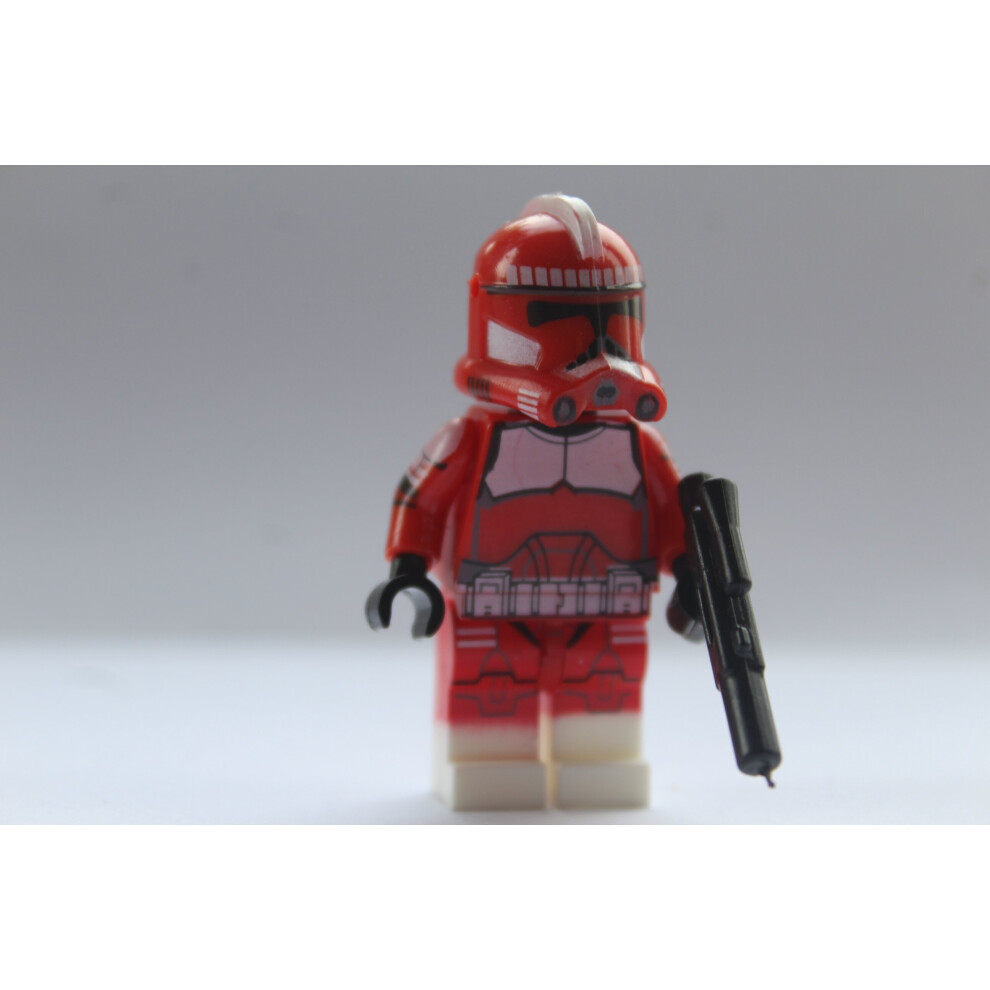 Novelty Gifts Uk ( Division Storm Trooper) Star Wars Toys Mini Action Figures Fits Lego Sets Red