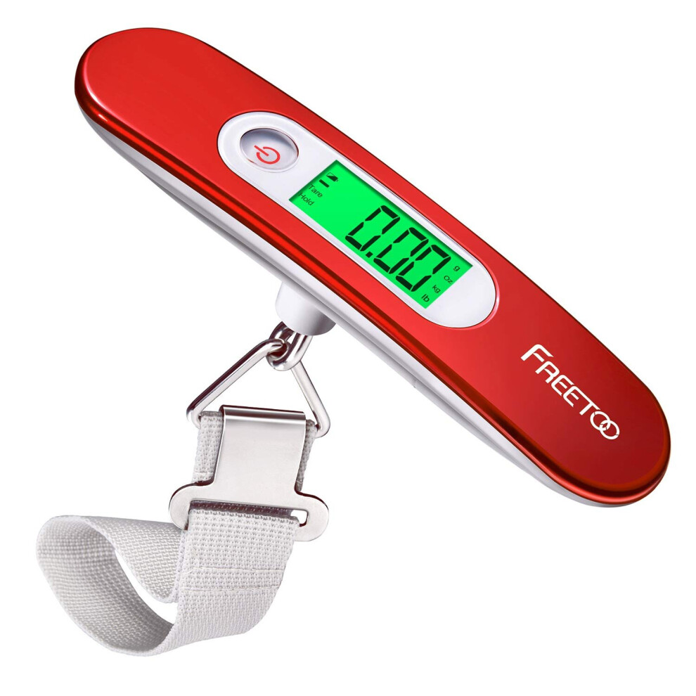 FREETOO Luggage Scale Portable Digital Hanging Scale for Travel, Suitcase Weight Scale Superior Piano Lacquer 110 Lb/ 50Kg Capacity, Battery Included-image-OPC-P8S28XN-NEW