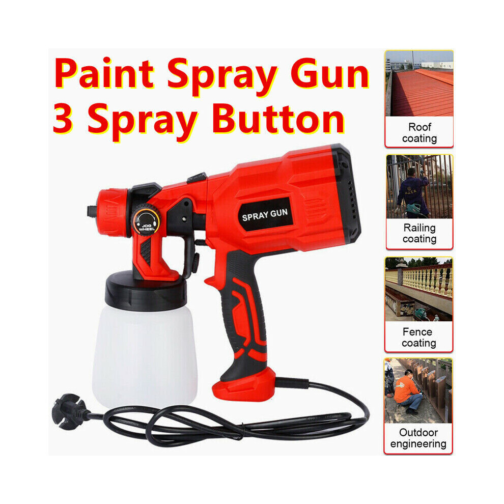 Electric Paint Sprayer 550W Airless Spray Gun Hvlp Handheld Outdoor