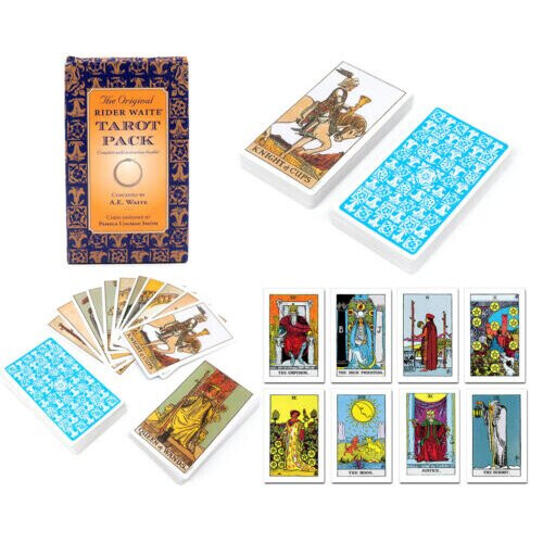 78 tarot cards deck the rider waite english telling divination game