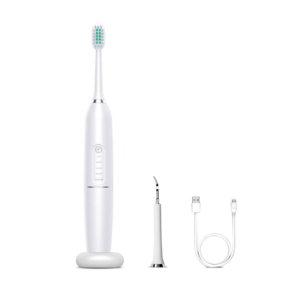 White (White) Electrical Rechargeable Toothbrush Portable Usb Smart Toothbrushes Waterproof Automatic Electronic Vibrating