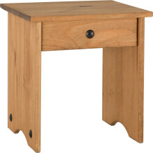 Corona Dressing Table Stool Distressed Waxed Pine
