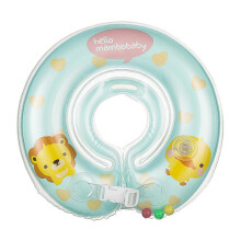 ( blue 3-18months) Inflatable Infant Neck Float Swim Neck Ring